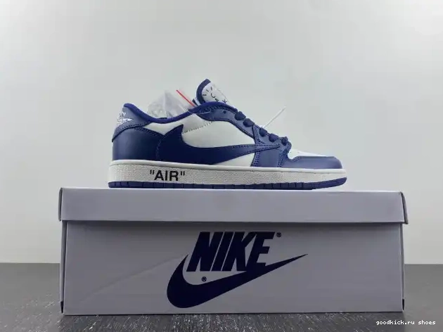 CUSTOM DM7890-101 TRAVIS SCOTT 1 AIR X JORDAN OFF-WHITE X 0325